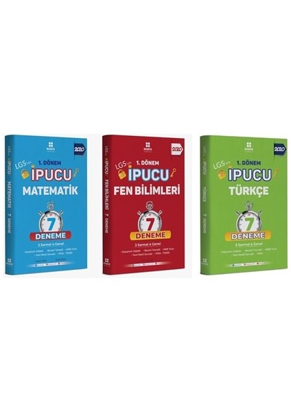 8.Sınıf 1.Dönem İpucu Deneme Türkçe Matematik Fen