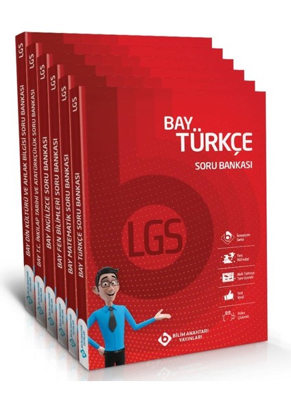 Bilim Anahtarı Yayınları LGS Soru Bankası Seti - 6 Kitap