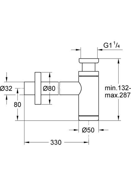 Sifon 1 1/4" 28912GL0