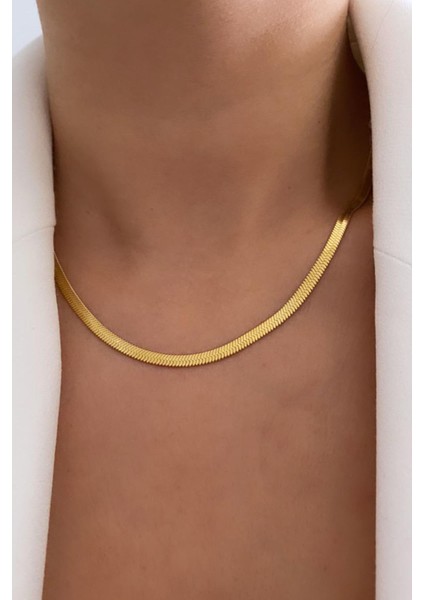 Italyan Zincir Çelik Kolye