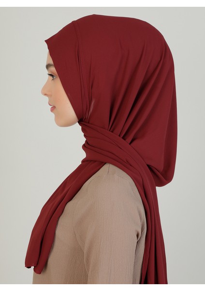 Pratik Krep Şal - Koyu Bordo - Ecardin fırsatları