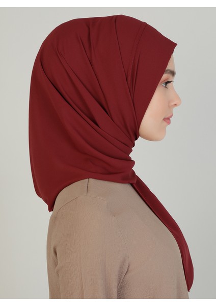 Pratik Krep Şal - Koyu Bordo - Ecardin indirimleri