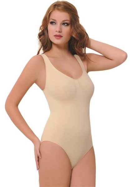Poky Kadın Çıtçıtlı Dikişsiz Komple Vücut Body Korse