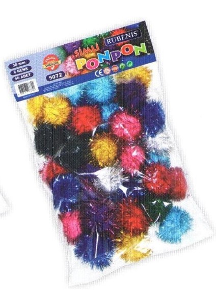 5072 Simli Ponpon 30 mm 50'li