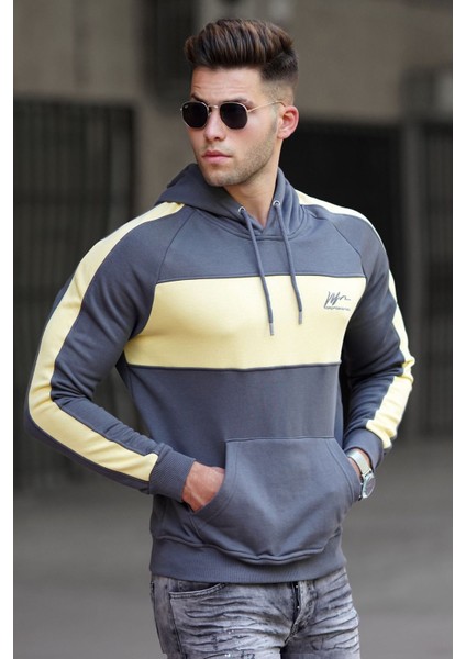 Füme Kapüşonlu Sweatshirt 5290