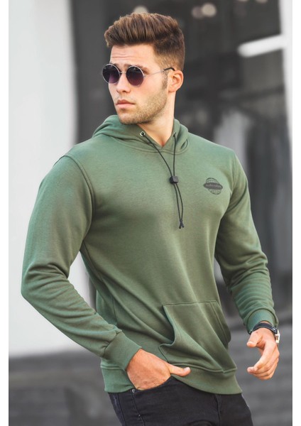 Haki Baskılı Erkek Sweatshirt 5297