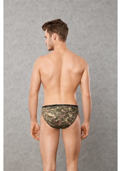 Kamuflaj Erkek Slip Külot 1335