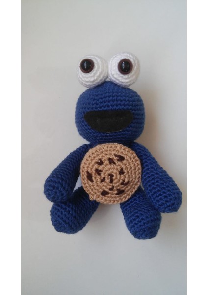 Kurabiye Canavarı Amigurumi Organik Oyuncak