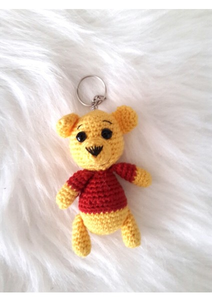 Maskot Sevimli Köpekçik Amigurumi Organik Anahtarlık Oyuncak