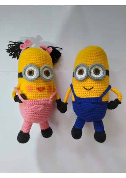 Aşık Minyonlar Amigurumi Organik Oyuncak