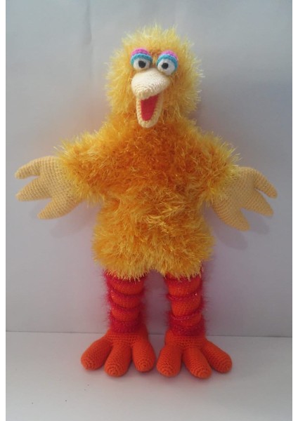Susam Sokağı Minik Kuş Amigurumi Organik Oyuncak