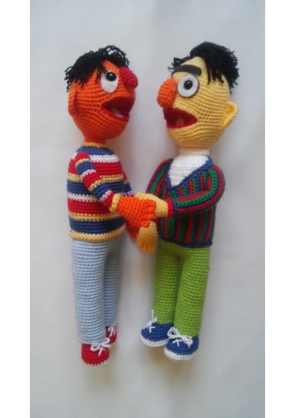 Edi ile Büdü Amigurumi Organik Oyuncak