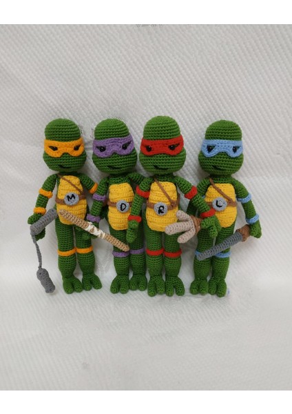 Ninja Kaplumbağalar Takımı Amigurumi Organik Oyuncak fiyatları