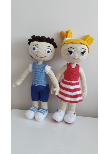 Tinky ve Minky Amigurumi Organik Oyuncak