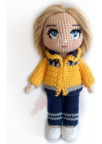 Acil Tıp Teknisyeni Amigurumi Organik Oyuncak