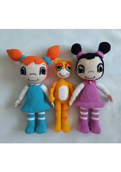 Mine Müge ve Mıncır Takımı Amigurumi Organik Oyuncak