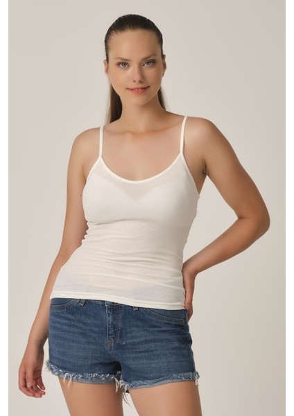 Alexandergardı Fitilli Ince Askılı Atlet (B21-35201)