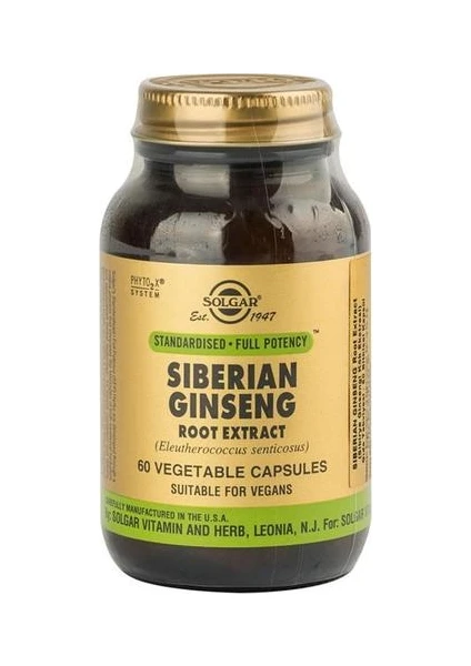 Siberian Ginseng Root Extract 60 Kapsül