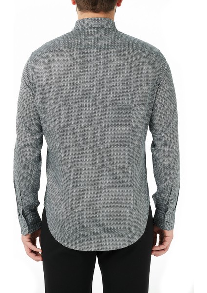 Regular Fit Düz Yaka Pamuklu Gömlek Erkek Gömlek 3K1CP5 1nxtz F955