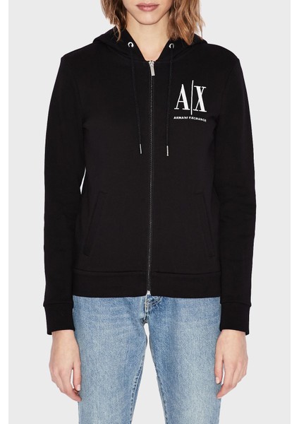% 100 Pamuklu Regular Fit Kapüşonlu Sweat Bayan Sweat 8NYM22 YJ68Z 1200