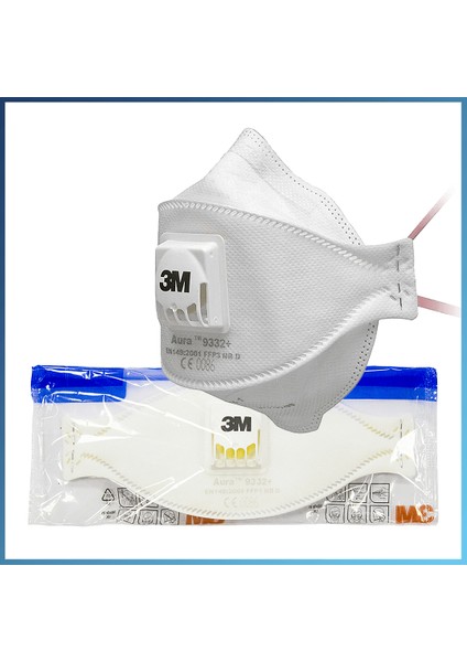 9332+ Aura Ffp3 Ventilli Toz Maskesi