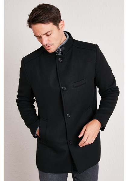 Slim Fit Pamuklu Kaşe KABAN Erkek KABAN 5841012