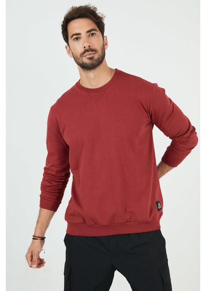 Şardonlu Slim Fit Bisiklet Yaka Kışlık Sweat Erkek SWEAT 5975001