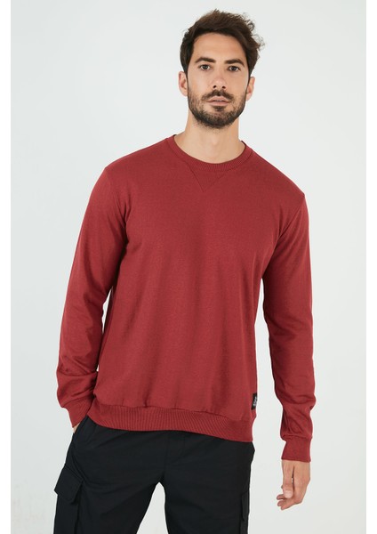 Şardonlu Slim Fit Bisiklet Yaka Kışlık Sweat Erkek SWEAT 5975001