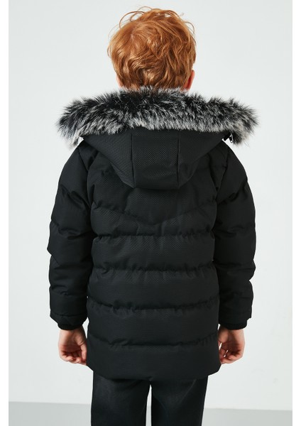 Suni Kürklü Peluş Astarlı Çıkarılabilir Kapüşonlu Mont Erkek Çocuk MONT 5763028 indirimleri
