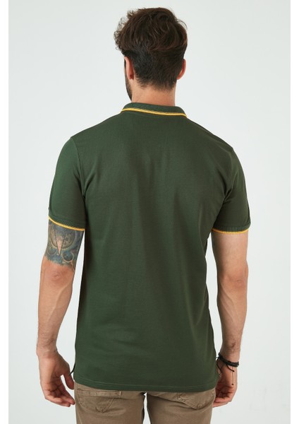 % 100 Pamuk Düğmeli Polo T Shirt Erkek Polo 5902118