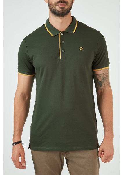 % 100 Pamuk Düğmeli Polo T Shirt Erkek Polo 5902118
