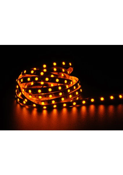 Amber LED 4040 Şerit LED Amber 5 Metre Yeni Nesil Yüksek Lümen