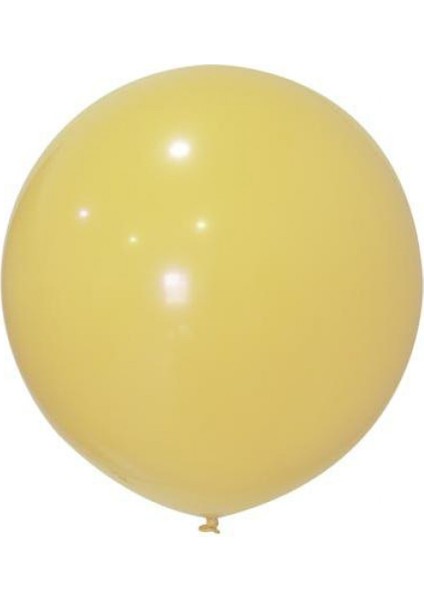 Balon Jumbo Düz 24 Inc Makaron Vanilya Pk:3