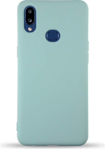 Samsung Galaxy A10S Kapak Içi Kadife Lansman Silikon Kılıf - Turkuaz