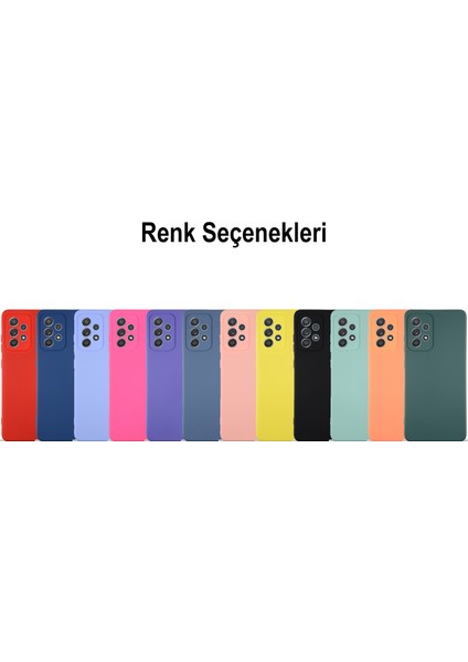 Samsung Galaxy A52 Kapak Içi Kadife Kamera Korumalı Lansman Silikon Kılıf - Neon Pembe indirimleri