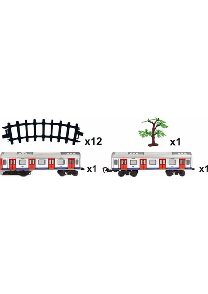 Sesli ve Işıklı Marmaray Tren Seti 15 Parça