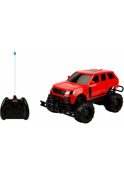 1:14 Uzaktan Kumandalı Big Foot USB Şarjlı Jeep 34 Cm. - Kırmızı