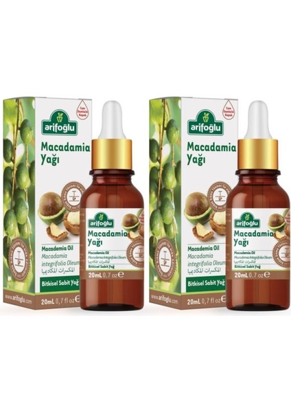 Macadamia Yağı 20 ml 2 'li Set