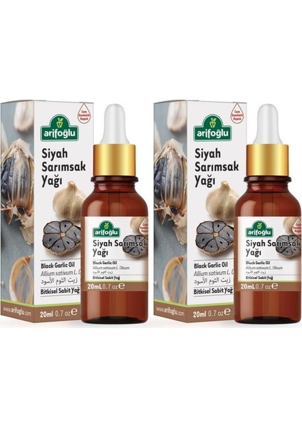 Siyah Sarımsak Yağı 20 ml 2 'li Set