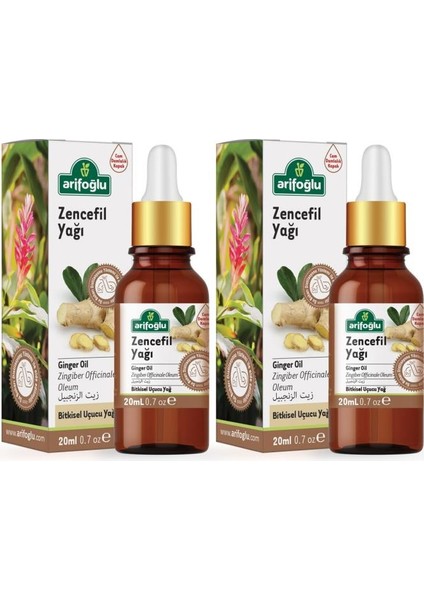 Zencefil Yağı 20 ml 2 'li Set