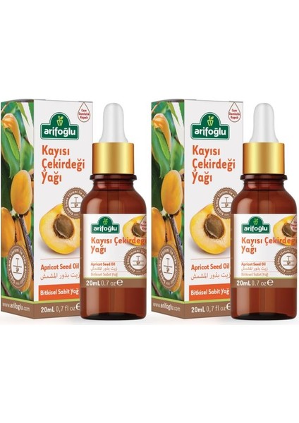 Kayısı Çekirdeği Yağı 20 ml 2 'li Set