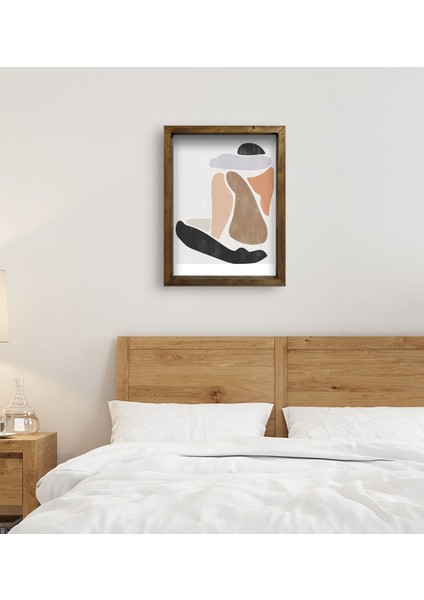 Gift Yatak Odası Konseptli Doğal Masif Ahşap Çerçeveli TABLO-118 fırsatları