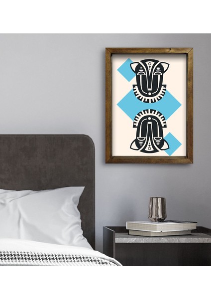 Gift Yatak Odası Konseptli Doğal Masif Ahşap Çerçeveli TABLO-108 fiyatları