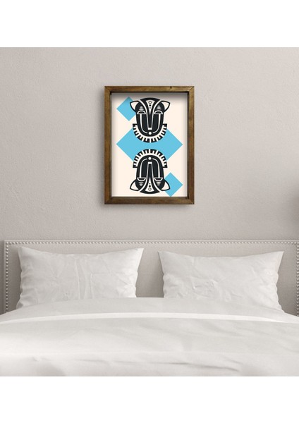 Gift Yatak Odası Konseptli Doğal Masif Ahşap Çerçeveli TABLO-108 modelleri