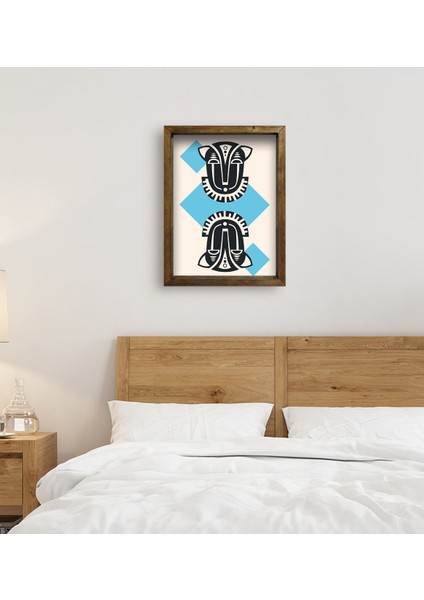 Gift Yatak Odası Konseptli Doğal Masif Ahşap Çerçeveli TABLO-108 fırsatları