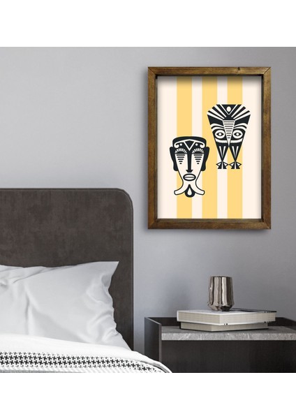 Gift Yatak Odası Konseptli Doğal Masif Ahşap Çerçeveli TABLO-105 fiyatları