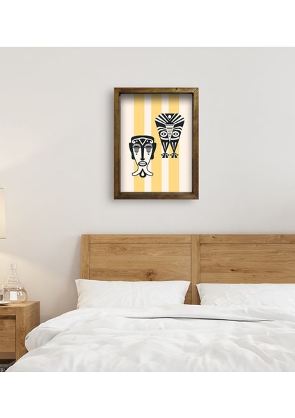 Gift Yatak Odası Konseptli Doğal Masif Ahşap Çerçeveli TABLO-105 fırsatları