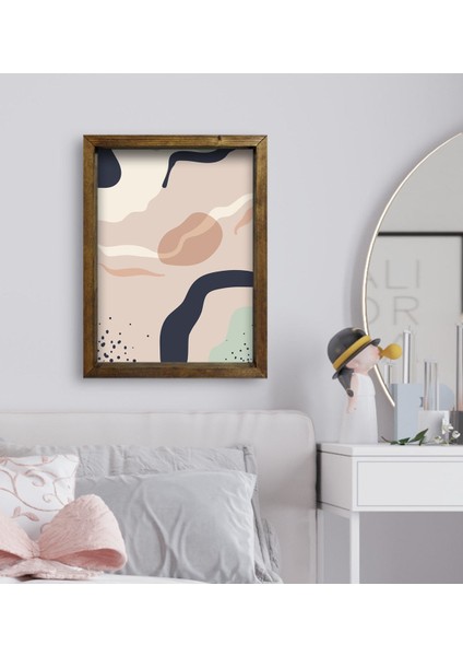 Gift Yatak Odası Konseptli Doğal Masif Ahşap Çerçeveli Tablo-47