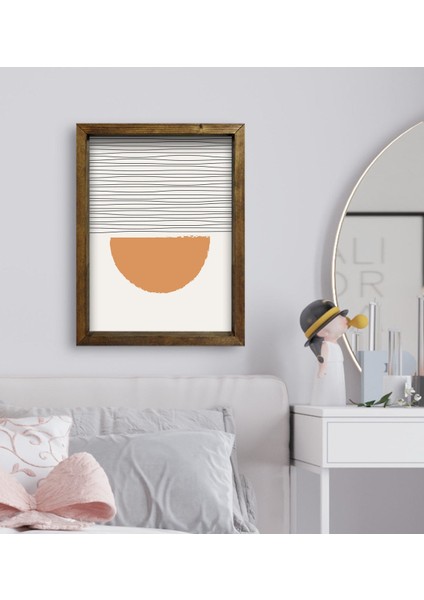 Gift Yatak Odası Konseptli Doğal Masif Ahşap Çerçeveli Tablo-54