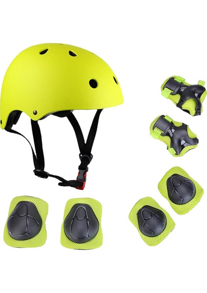 Buyfun Çocuklar 7 In 1 Kask ve Pedleri Set Ayarlanabilir Çocuklar (Yurt Dışından)